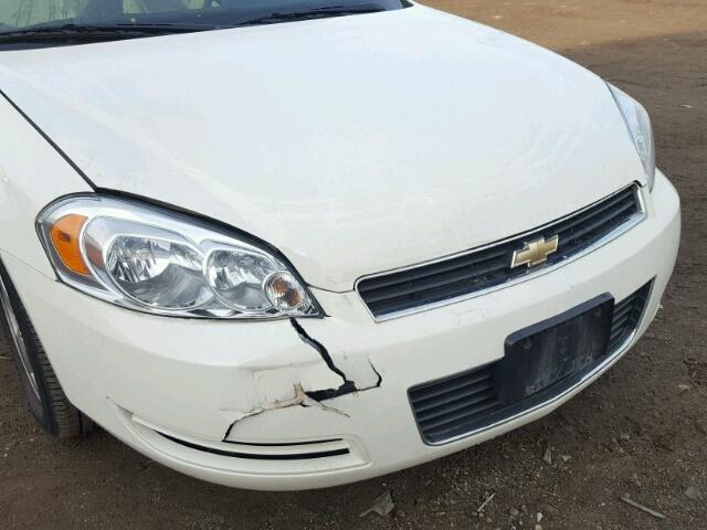 2G1WT55N279389834 - 2007 CHEVROLET IMPALA LT WHITE photo 9