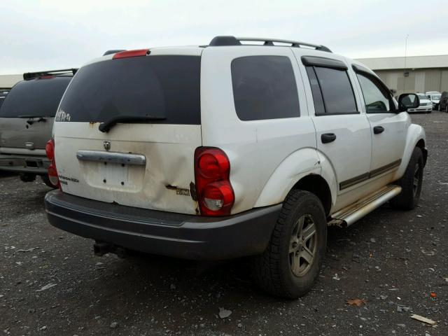 1D8HB48D35F523367 - 2005 DODGE DURANGO SL WHITE photo 4