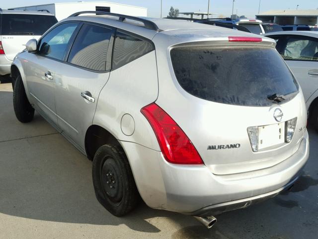 JN8AZ08W03W204418 - 2003 NISSAN MURANO SL SILVER photo 3