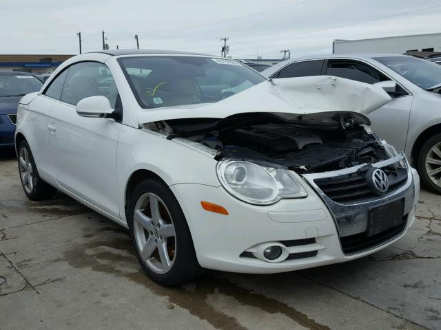 WVWDA71F27V001853 - 2007 VOLKSWAGEN EOS 2.0T S WHITE photo 1