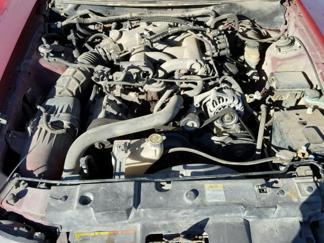 1FAFP40461F260004 - 2001 FORD MUSTANG RED photo 7