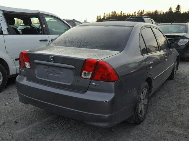 2HGES16834H907489 - 2004 HONDA CIVIC SI GRAY photo 4