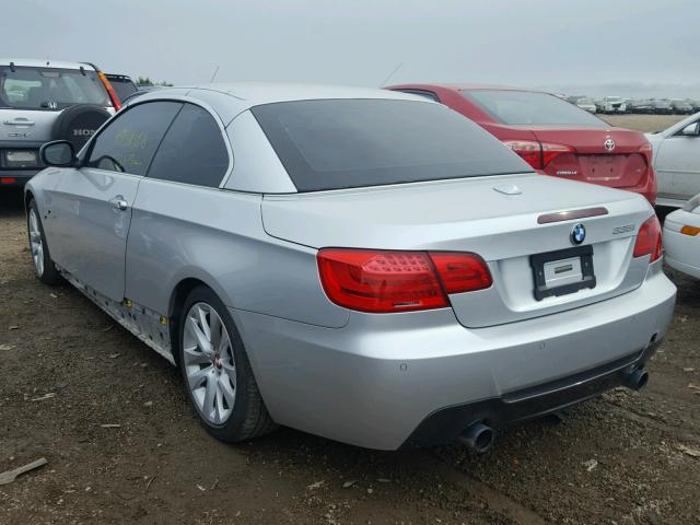 WBADX7C52BE581890 - 2011 BMW 335 I SILVER photo 3