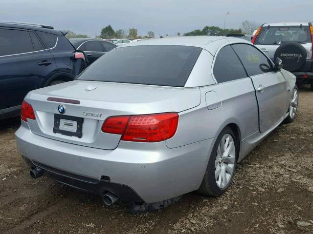 WBADX7C52BE581890 - 2011 BMW 335 I SILVER photo 4