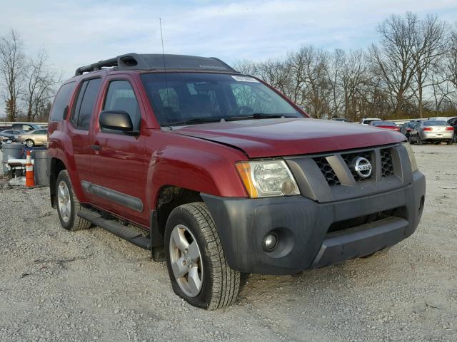 5N1AN08W25C603094 - 2005 NISSAN XTERRA OFF RED photo 1