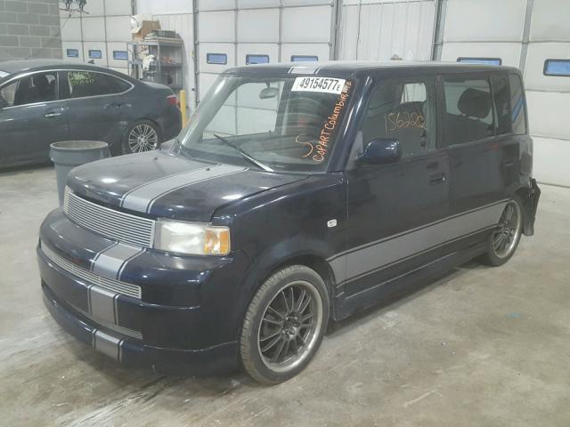 JTLKT324X50172713 - 2005 TOYOTA SCION XB BLACK photo 2