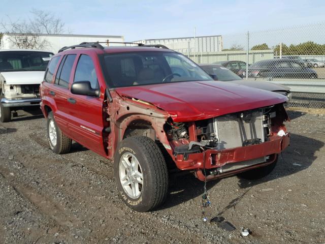 1J4GW48S94C357735 - 2004 JEEP GRAND CHER RED photo 1