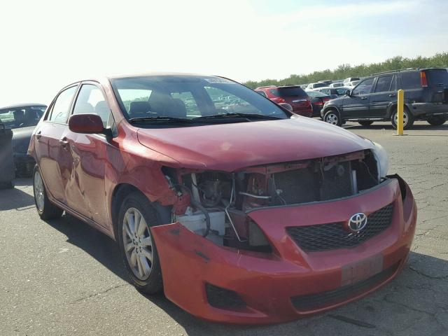 1NXBU4EE1AZ256226 - 2010 TOYOTA COROLLA BA RED photo 1