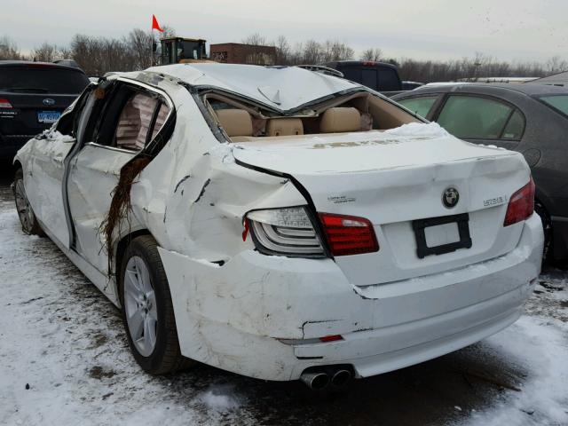 WBAFR1C56BC739532 - 2011 BMW 528 I WHITE photo 3