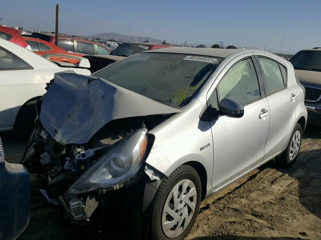 JTDKDTB37G1115723 - 2016 TOYOTA PRIUS C SILVER photo 2