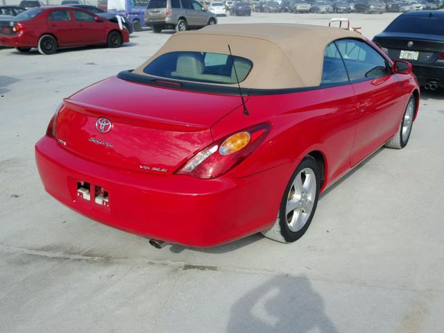 4T1FA38P66U087166 - 2006 TOYOTA CAMRY SOLA RED photo 4