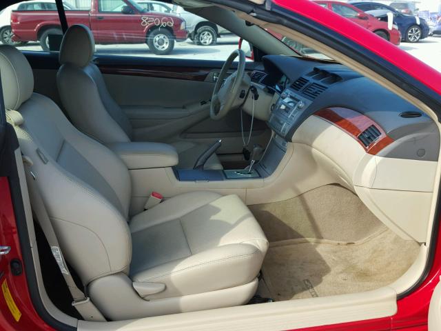 4T1FA38P66U087166 - 2006 TOYOTA CAMRY SOLA RED photo 5