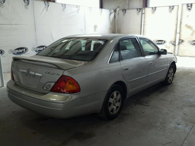 4T1BF28B32U254298 - 2002 TOYOTA AVALON XL SILVER photo 4