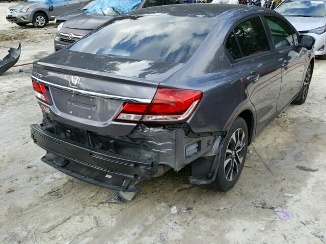 19XFB2F82FE090281 - 2015 HONDA CIVIC EX GRAY photo 4