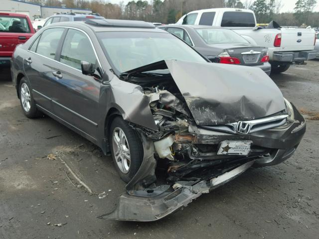 1HGCM56857A040818 - 2007 HONDA ACCORD EX GRAY photo 1