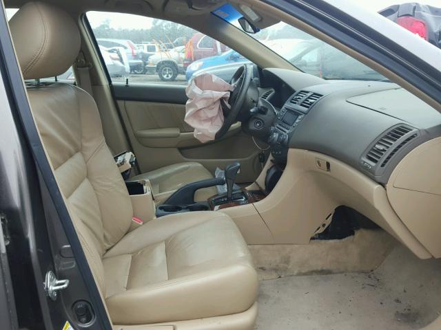 1HGCM56857A040818 - 2007 HONDA ACCORD EX GRAY photo 5