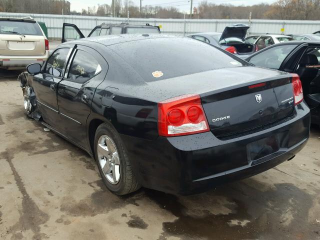 2B3CA3CV6AH301115 - 2010 DODGE CHARGER SX BLACK photo 3