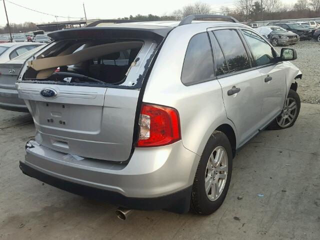 2FMDK3GC6BBA18125 - 2011 FORD EDGE SE SILVER photo 4