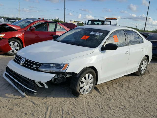 3VW267AJXGM299668 - 2016 VOLKSWAGEN JETTA S WHITE photo 2