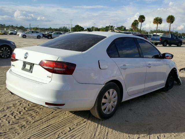 3VW267AJXGM299668 - 2016 VOLKSWAGEN JETTA S WHITE photo 4