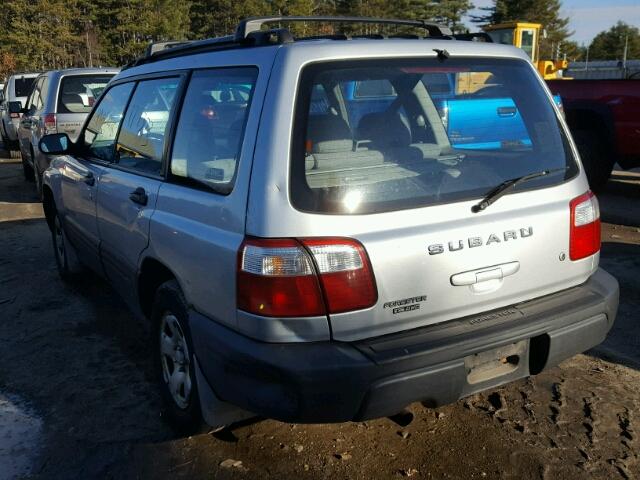 JF1SF63562H723976 - 2002 SUBARU FORESTER L SILVER photo 3