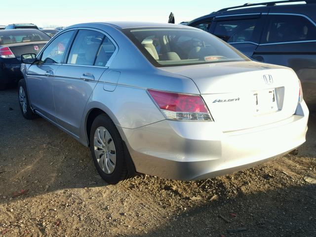 1HGCP26379A017733 - 2009 HONDA ACCORD LX SILVER photo 3