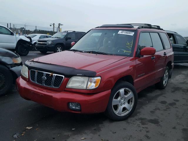 JF1SF65631H765610 - 2001 SUBARU FORESTER S წითელი ფოტო 2