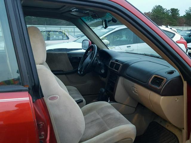 JF1SF65631H765610 - 2001 SUBARU FORESTER S წითელი ფოტო 5