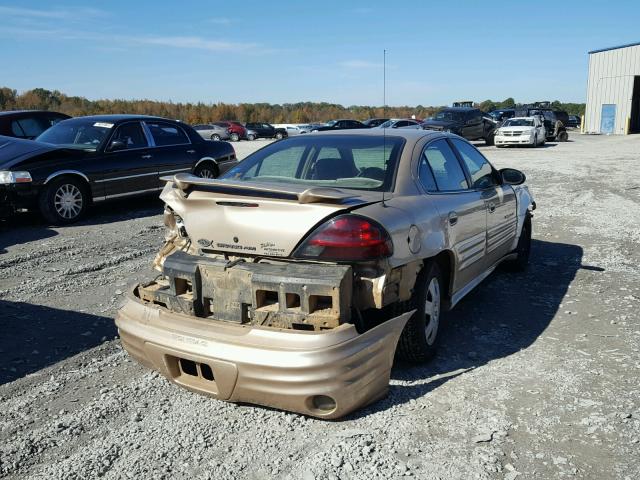 1G2NF52F72C109273 - 2002 PONTIAC GRAND AM S თაფლისფერი ფოტო 4