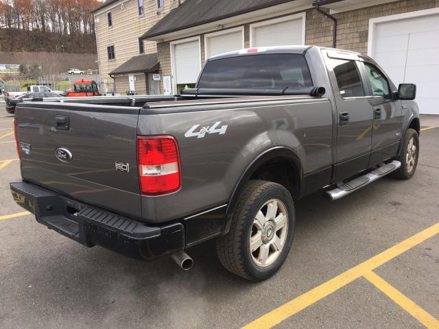 1FTRW14W68KD45480 - 2008 FORD F150 SUPER GRAY photo 4