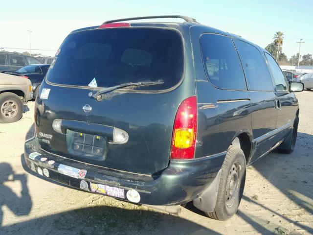 4N2XN11T4XD829104 - 1999 NISSAN QUEST SE GREEN photo 4