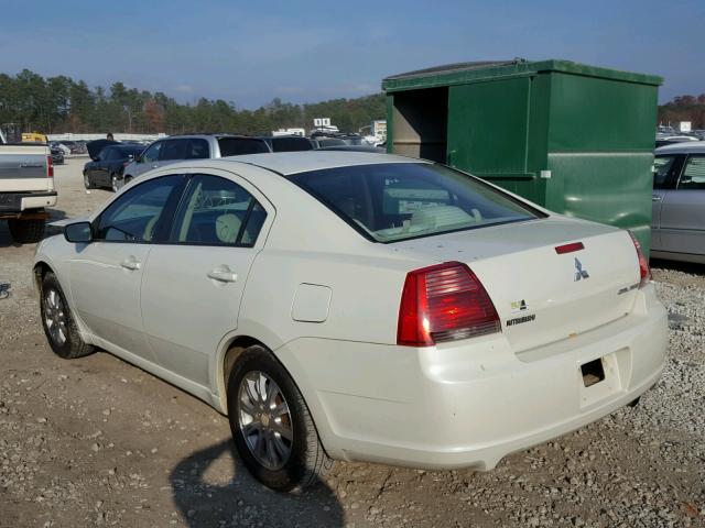 4A3AB36F58E009235 - 2008 MITSUBISHI GALANT ES WHITE photo 3