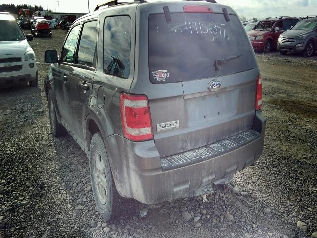 1FMCU03G79KC29699 - 2009 FORD ESCAPE XLT GRAY photo 3