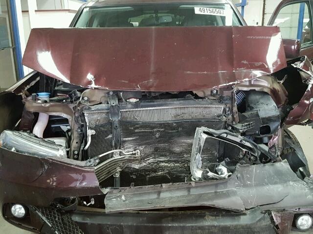 5FNYF4H60DB033427 - 2013 HONDA PILOT EXL MAROON photo 7