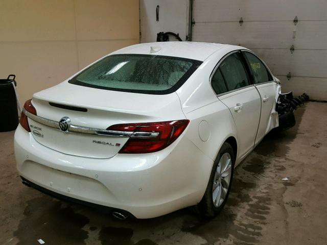 2G4GN5EX1F9298944 - 2015 BUICK REGAL PREM WHITE photo 4