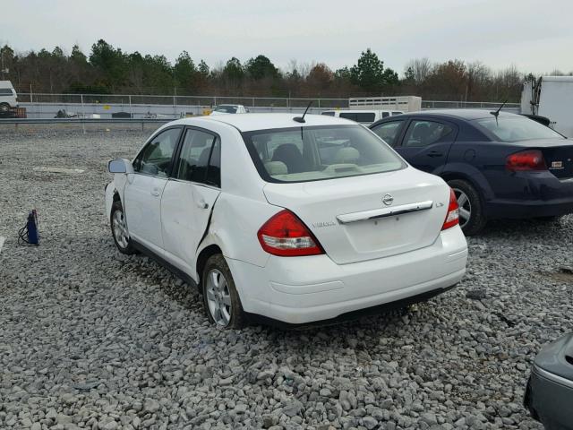 3N1BC11E48L400337 - 2008 NISSAN VERSA S WHITE photo 3