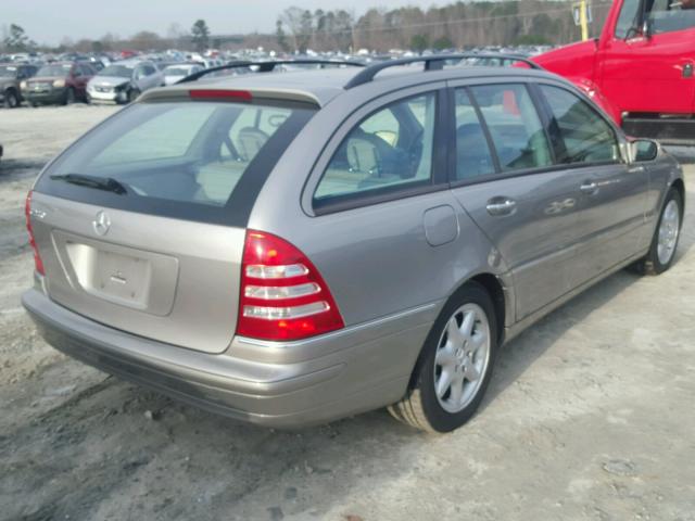 WDBRH61J04F453563 - 2004 MERCEDES-BENZ C 240 SPOR SILVER photo 4