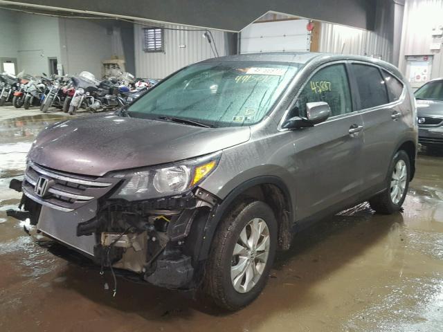 5J6RM4H52CL072947 - 2012 HONDA CR-V EX GRAY photo 2