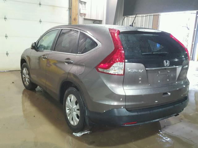 5J6RM4H52CL072947 - 2012 HONDA CR-V EX ნაცრისფერი ფოტო 3