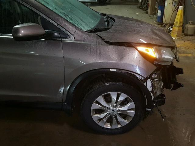 5J6RM4H52CL072947 - 2012 HONDA CR-V EX ნაცრისფერი ფოტო 9