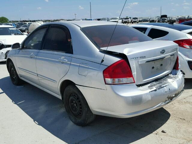 KNAFE221195610015 - 2009 KIA SPECTRA EX SILVER photo 3