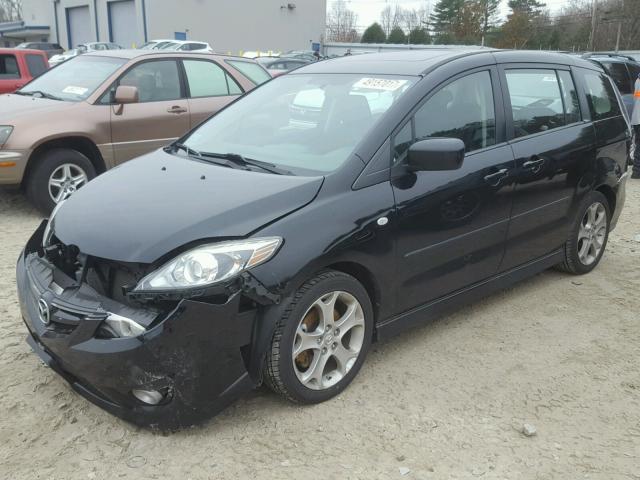 JM1CR29LX80325021 - 2008 MAZDA 5 BLACK photo 2