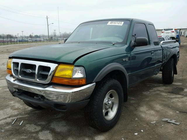 1FTZR15X8XTA01477 - 1999 FORD RANGER SUP GREEN photo 2