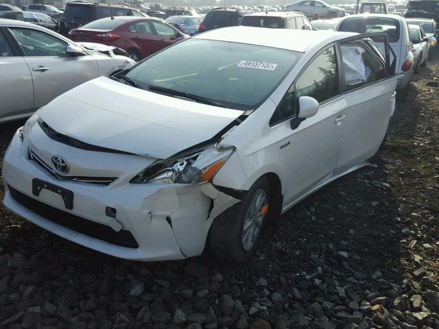 JTDZN3EU1C3178220 - 2012 TOYOTA PRIUS V WHITE photo 2