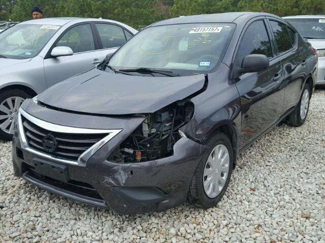 3N1CN7AP5FL865015 - 2015 NISSAN VERSA S CHARCOAL photo 2