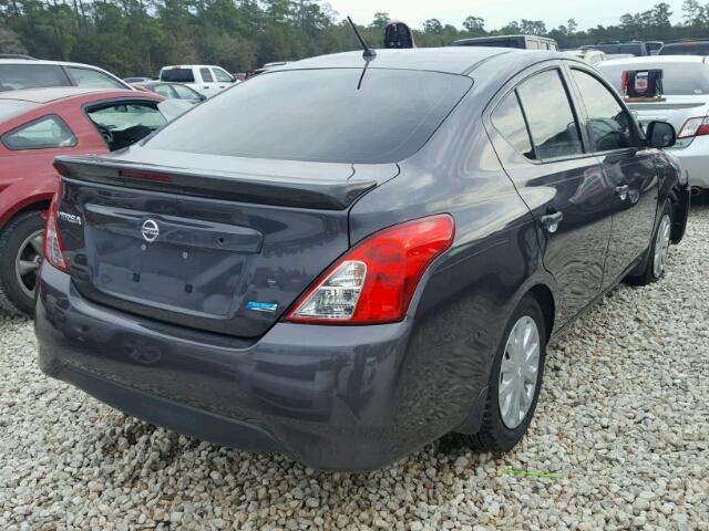 3N1CN7AP5FL865015 - 2015 NISSAN VERSA S CHARCOAL photo 4