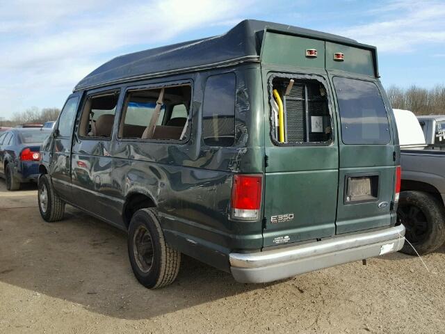 1FBSS31L5YHB97116 - 2000 FORD ECONOLINE GREEN photo 3