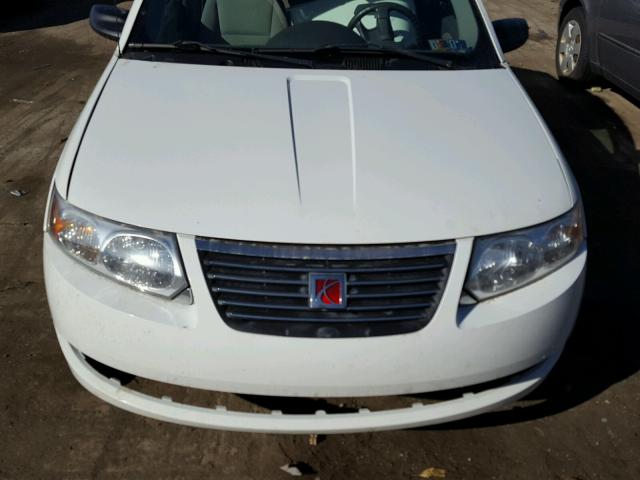 1G8AJ55F37Z195765 - 2007 SATURN ION LEVEL WHITE photo 7
