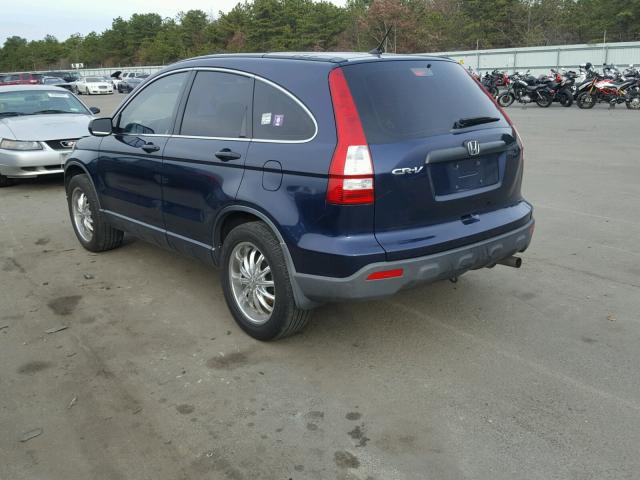 JHLRE483X9C007096 - 2009 HONDA CR-V LX BLUE photo 3