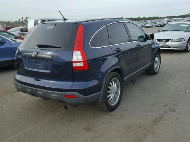 JHLRE483X9C007096 - 2009 HONDA CR-V LX BLUE photo 4